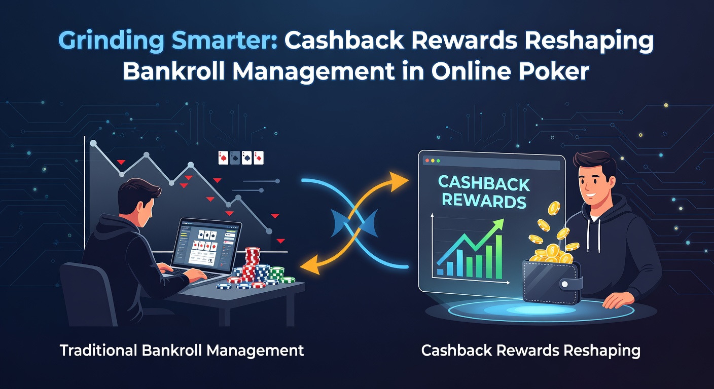 Online poker player analyzing bankroll charts on multiple screens, highlighting cashback reward integrations