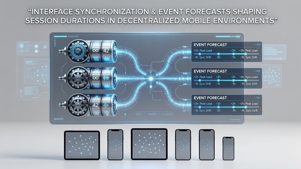 Mobile app interface displaying synchronized reel mechanisms alongside real-time event forecasts in a decentralized environment