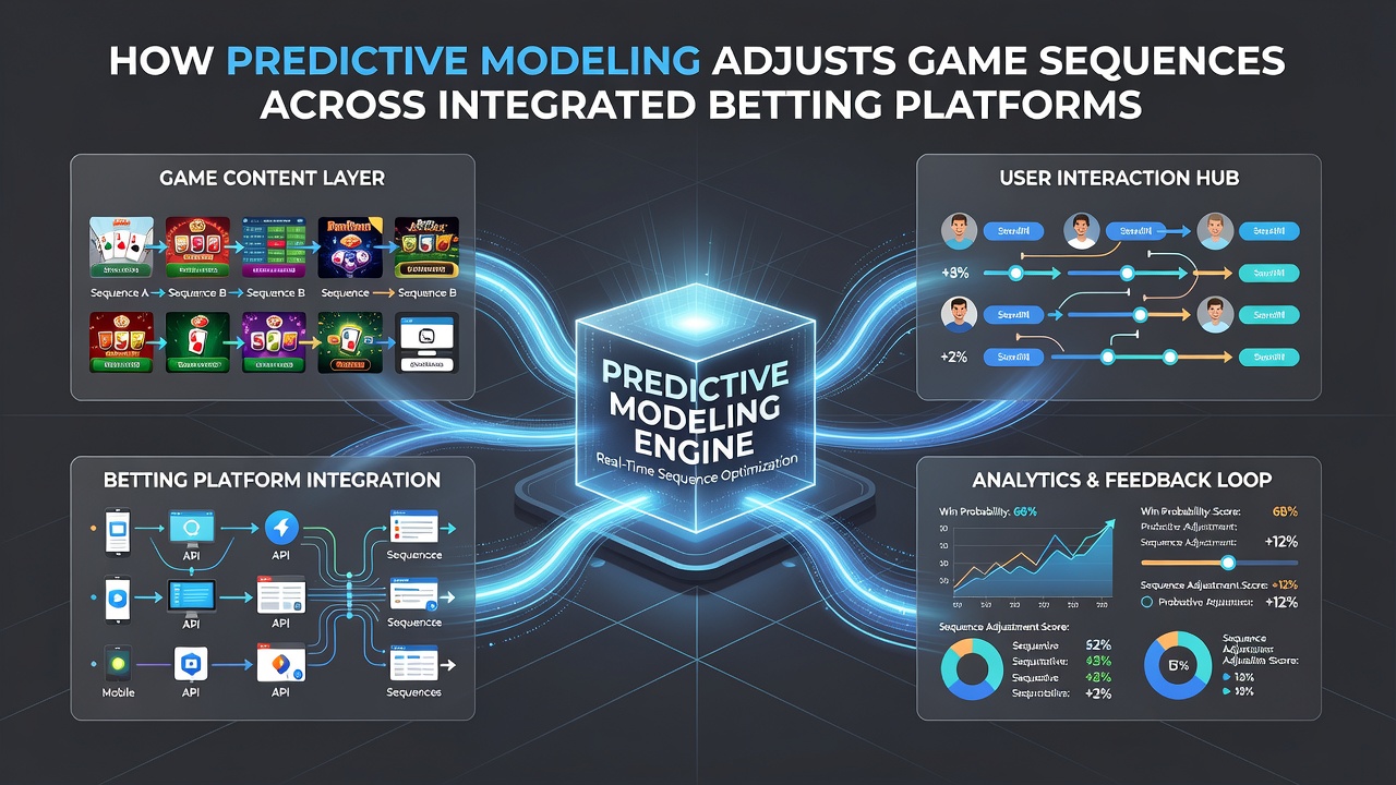 Integrated betting platform interface with dynamic game sequence recommendations