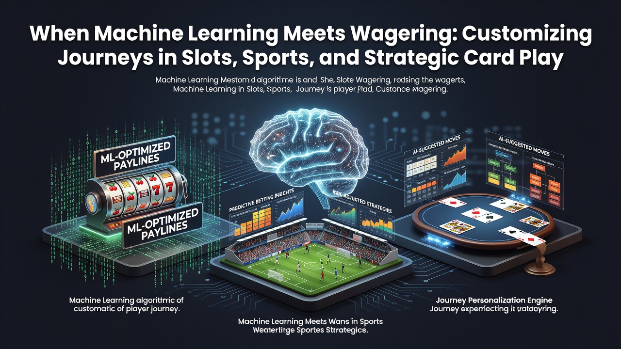 Machine learning algorithms analyzing player data across digital wagering platforms including slots and sports interfaces